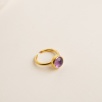 Silver Ring with Ametist Stone