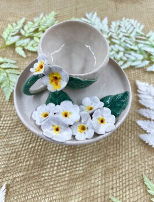 Papatyalı Türk Kahvesi Fincan Set