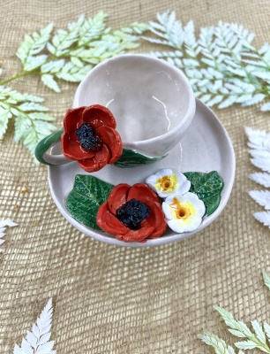 Gelincik Türk Kahvesi Fincan Set