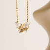 Kelebek Tasarım Gümüş Kolye