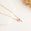 Silver Necklace Flower Design