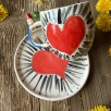 Coffee Mug Set with Heart Design