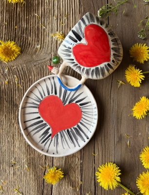 Kalp Tasarım Kahve Mug Set