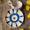 Turkish Coffee Cup Set with Evil Eye