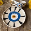 Turkish Coffee Cup Set with Evil Eye