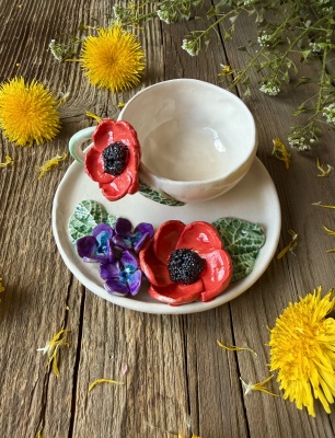 Gelincik Türk Kahvesi Fincan Set