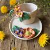 Coffee Mug Set with Colorful Flowers