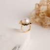 Silver Ring with Baroque Pearl