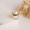 Silver Ring with Baroque Pearl