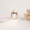 Silver Ring with Baroque Pearl