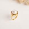 Silver Ring with Pearl and Ocean Mother of Pearl