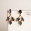 Silver Earring with Kyanite Stone