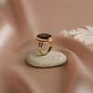 14K Gold Ring with Labradorite Stone