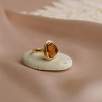 14K Gold Ring with Citrine Stone