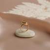 14K Gold Ring with Rutilated Quartz