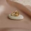 14K Gold Ring with Rutilated Quartz