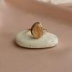 14K Gold Ring with Rutilated Quartz