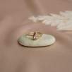 14K Gold Ring with Quartz Stone