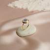 14K Gold Ring with Evil Eye