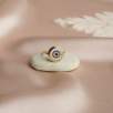 14K Gold Ring with Evil Eye