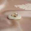 14K Gold Ring with Evil Eye
