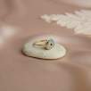 14K Gold Ring with Blue Evil Eye