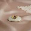 14K Gold Ring with Indigo Evil Eye