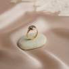 14K Gold Ring with Indigo Evil Eye
