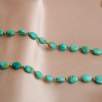 14K Gold Necklace with Turquoise Stone