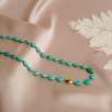 14K Gold Necklace with Turquoise Stone