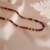 14K Gold Necklace with Tourmaline Stone