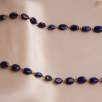 14K Gold Necklace with Lapis Stone