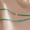 14K Gold Necklace with Pearl And Turquoise