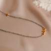 14K Gold Necklace with Labradorite Stone