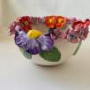 Middle Size Bowl with Mixed Flowers