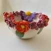 Middle Size Bowl with Mixed Flowers