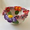 Middle Size Bowl with Mixed Flowers