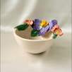 Small Bowl with Purple Flower