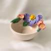 Small Bowl with Purple Flower