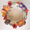 Big Size Ceramic Bowl with Colorful Flowers
