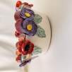 Big Size Ceramic Bowl with Colorful Flowers