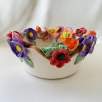 Big Size Ceramic Bowl with Colorful Flowers