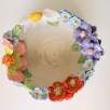 Middle Size Bowl with Daisy and Flowers