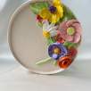 Ceramic Plate with Colorful Flowers